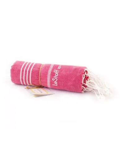 Picture of Organic cotton hammam towel 95x180cm - fuchsia - LeStoff