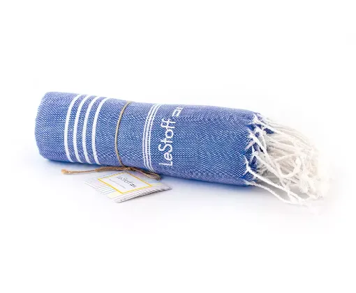 Picture of Organic cotton hammam towel XXL 200x200cm - sky blue - LeStoff