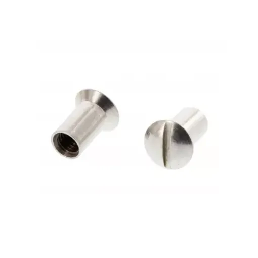 Picture of Slotted raised countersunk head sleeve nut ART.9061 A4 M4x12mm - box of 2 - inox A4 - Balearic Fasteners