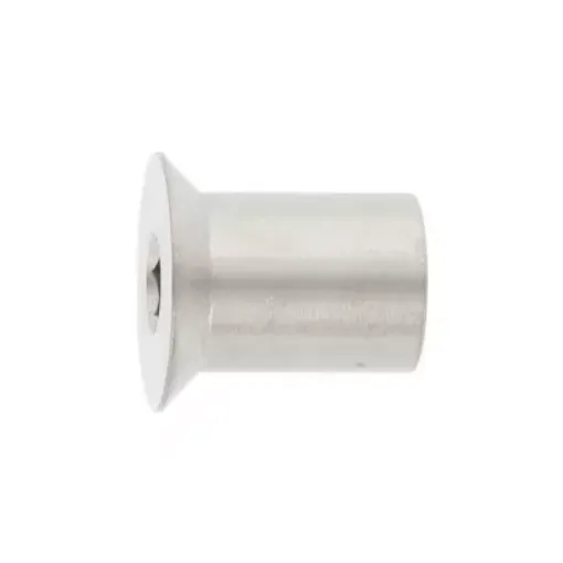 Picture of Hexagon socket countersunk head sleeve nut ART.9062 A4 M16x25mm - box of 1 - inox A4 - Balearic Fasteners