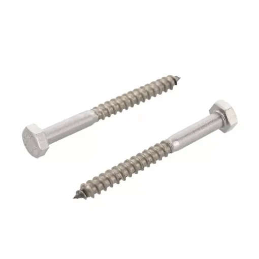 Picture of Hexagon head wood screw DIN 571 A4 10x100mm - box of 2 - inox A4 - Balearic  Fasteners