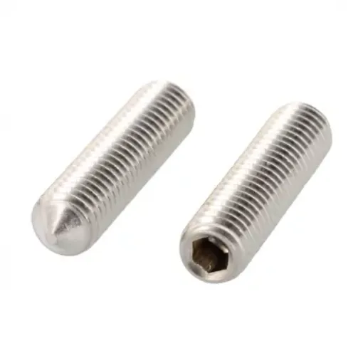 Picture of Hexagon socket set screw with cone point DIN 914 A4 M10x10mm - box of 15 - inox A4 - Balearic fasteners