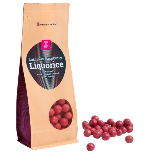 Picture of Luscious raspberry liquorice 500g - This is nuts Sweden