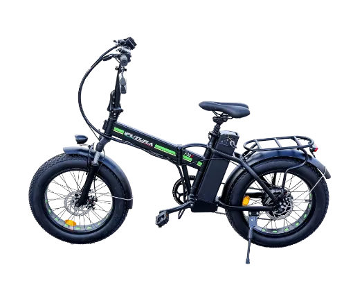 Picture of F20S - Foldable electrical bicyclee 48V 500W - black - Eco Futura