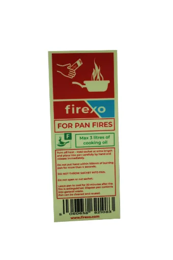 Picture of Non photo - luminescent sachet extinguisher sign - white