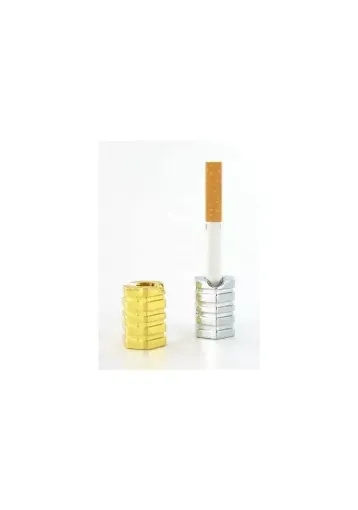 Picture of Set of 2 chrome and gold hexagon cigarette dampers - Smoking