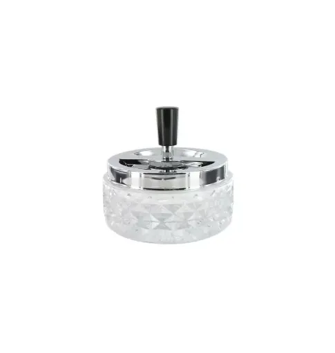 Picture of Glass push ashtray - Smoking