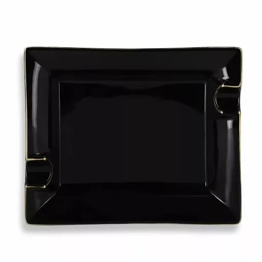 Picture of Black porcelain cigar ashtray - Smoking