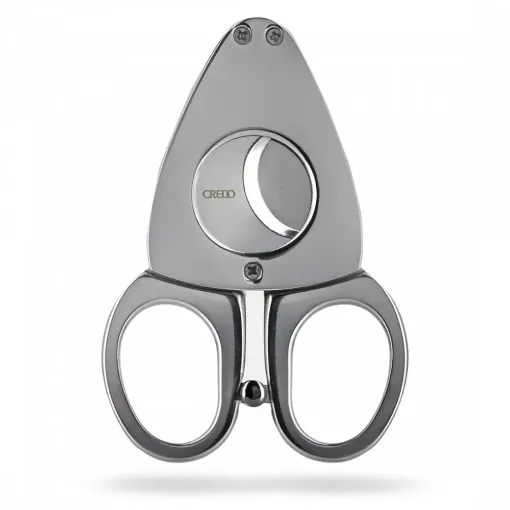 Picture of Credo synchro polished steel cigar cutter - Crédo