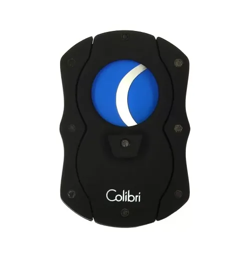 Picture of Black and blue colibri cut cigar cutter