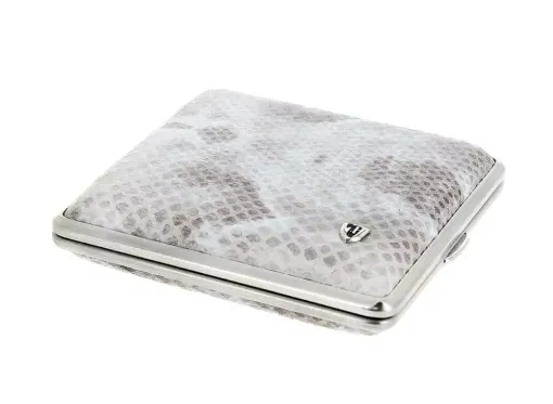 Picture of Snake - style leather cigarette case white - Smoking