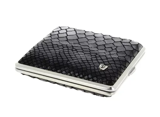 Picture of Black snake leather cigarette case - Smoking