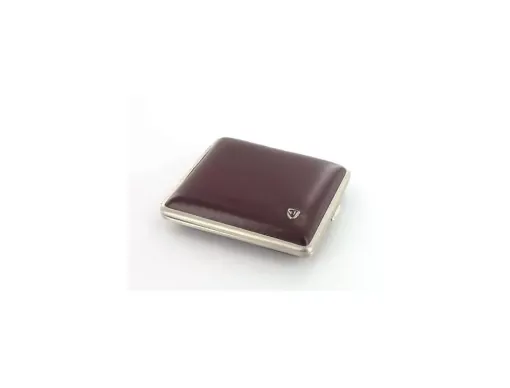 Picture of Cigarette case burgundy smooth leather - Smoking