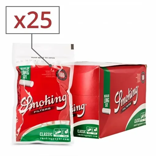 Picture of Filters smoking classic regular long x25 sachets - Smoking