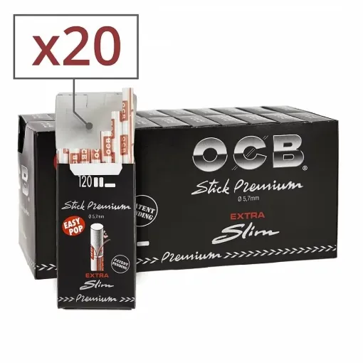 Picture of Ocb ultra slim filters in sticks x20 - OCB