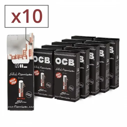 Picture of Ocb ultra slim filters in sticks x10 - OCB