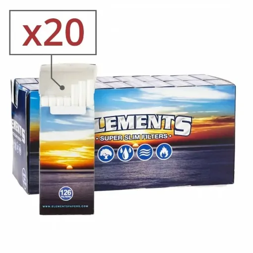 Picture of Elements super slim filters in sticks x20 - Elements