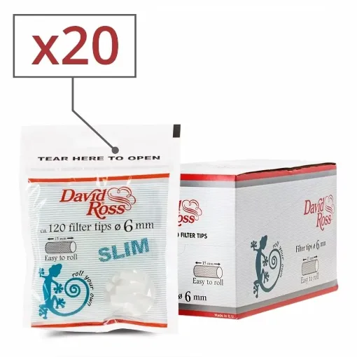 Picture of David ross slim filters x20 sachets - David Ross