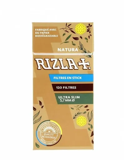 Picture of Rizla+ natura ultra slim filters in sticks x1 - Rizla+