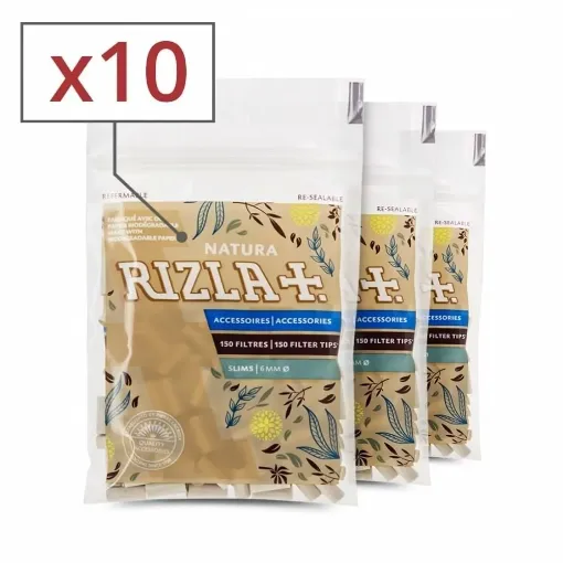 Picture of Rizla+ natura slim filters x10 sachets - Rizla+