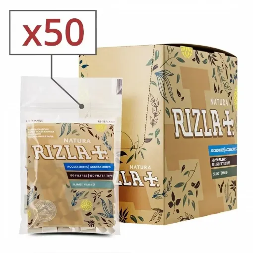 Picture of Rizla+ natura slim filters x50 sachets - Rizla+