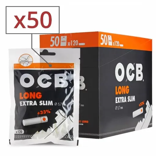 Picture of Long extra slim ocb filters x50 bags