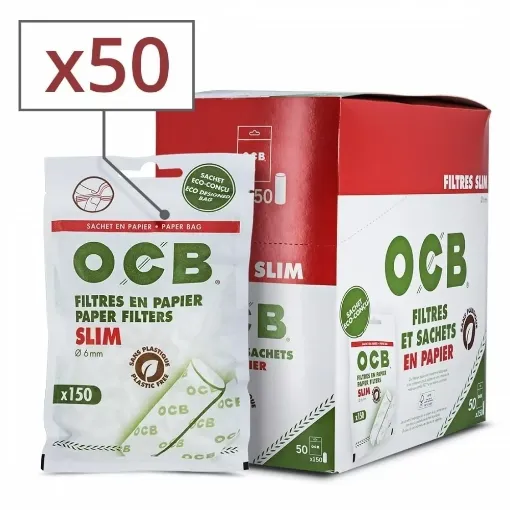 Picture of Slim paper ocb filters x50 sachets - OCB