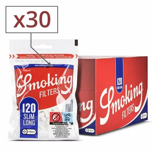 Picture of Smoking slim long filters x30 sachets - Smoking