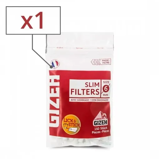 Picture of Gizeh slim filters x1 bag - Gizeh