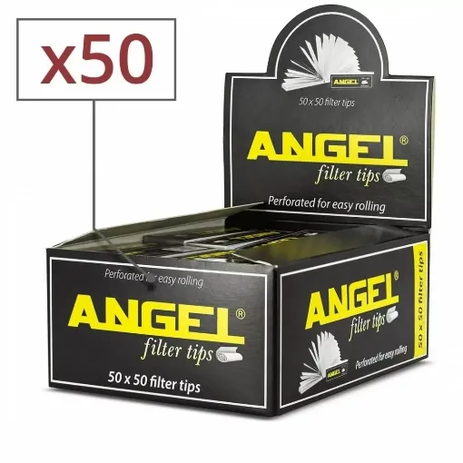 Picture of Perforated angel cardboard filters x50 - Smoking