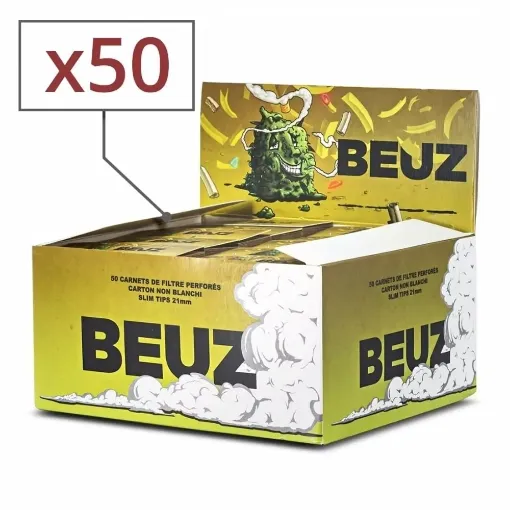 Picture of Beuz brown perforated cardboard filters x50 - Beuz