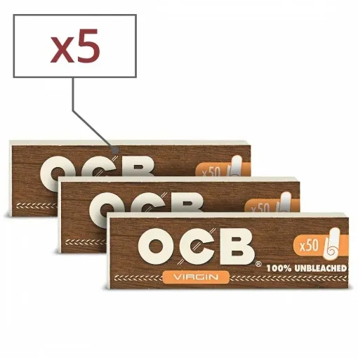 Picture of Ocb virgin perforated cardboard filters x5 - OCB