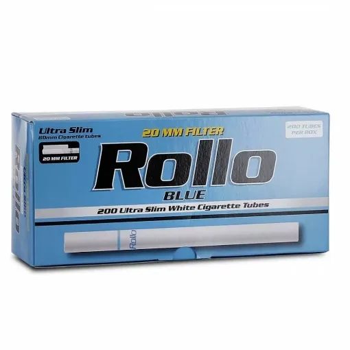 Picture of Box of 200 rollo blue ultra slim tubes - Rollo