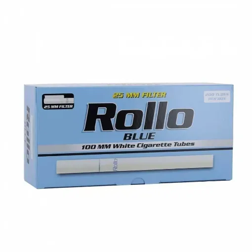 Picture of Box of 200 rollo blue 100's tubes - Rollo