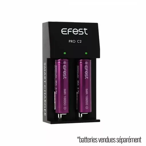 Picture of Charger 2 batteries efest e cigarette - Smoking