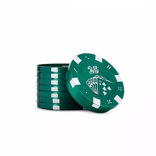 Picture of Grinder poker chips green - Smoking