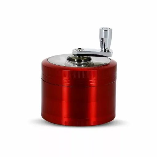 Picture of Crank grinder 4 parts 60 mm red - Smoking