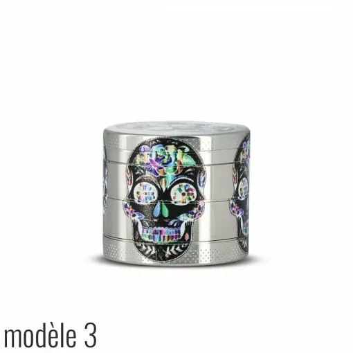 Picture of Grinder skull 4 parts 40 mm model 3 - Smoking