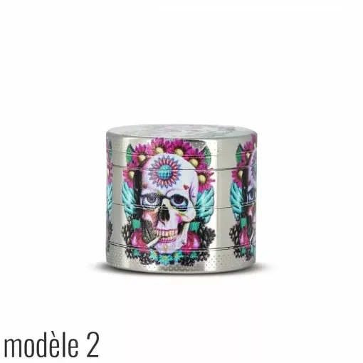 Picture of Grinder skull 4 parts 40 mm model 2 - Smoking