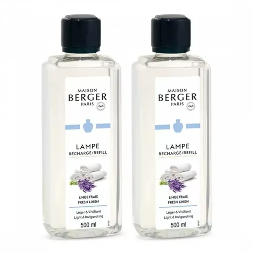 Picture of Home fragrance lampe berger fresh linen x2 - Lampe Berger