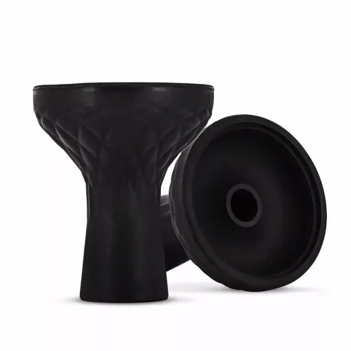 Picture of Black silicone phunnel diamond chicha bowl - Smoking