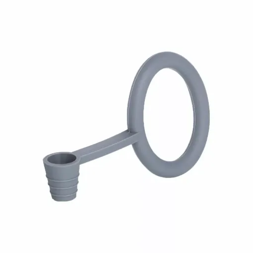 Picture of Gray silicone shisha hoseclamp and joint holder - Smoking