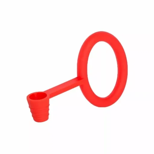 Picture of Red silicone hookah hoseclamp and joint holder - Smoking