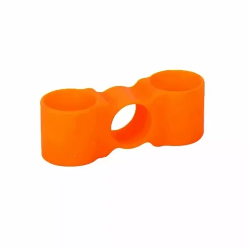 Picture of Orange double silicone hookah hose holder - Smoking