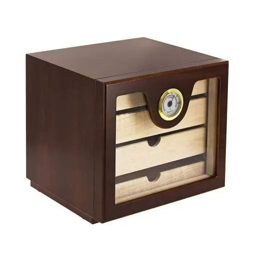 Picture of Cigar cellar 4 cherry wood drawers - Smoking