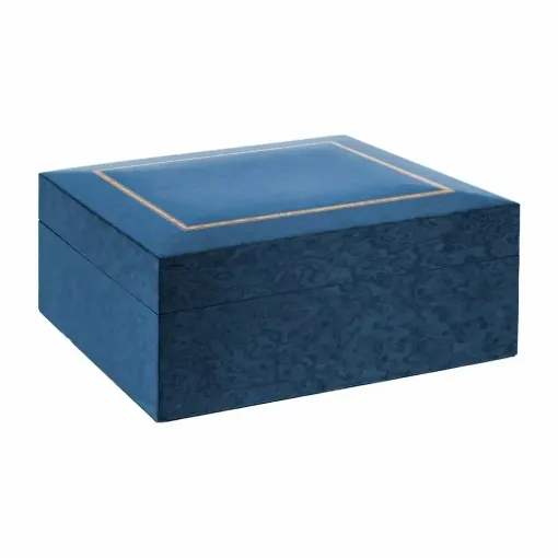 Picture of Blue tinted rosewood burl cigar humidor - Smoking