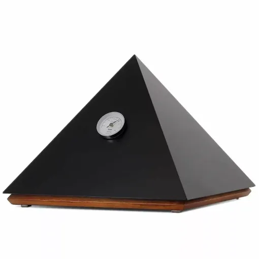 Picture of Pyramide deluxe m black cigar humidor - Adorini