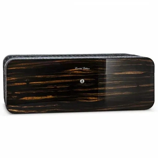 Picture of Ebony and leather humidor xxxl numbered - Gentili