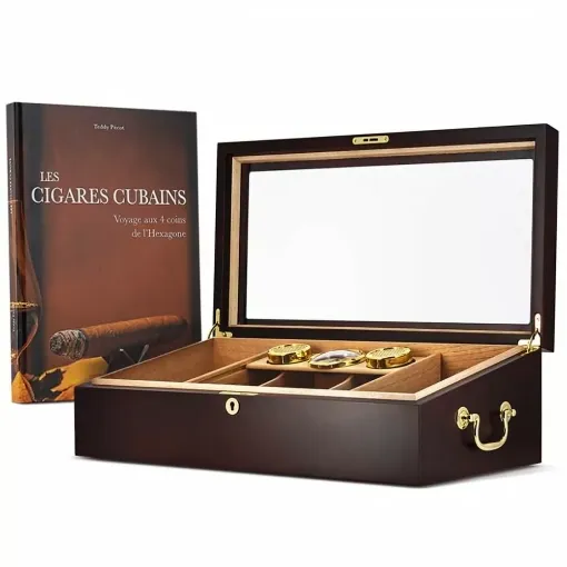 Picture of Baracoa cigar humidor pack + cuban cigars book - Art & Volutes