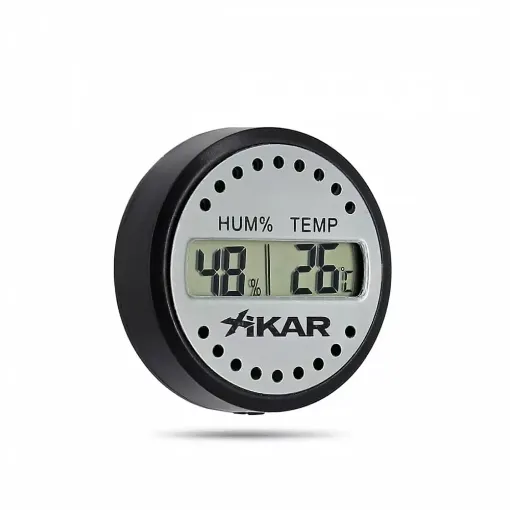 Picture of Round xikar digital thermohygrometer - XIKAR